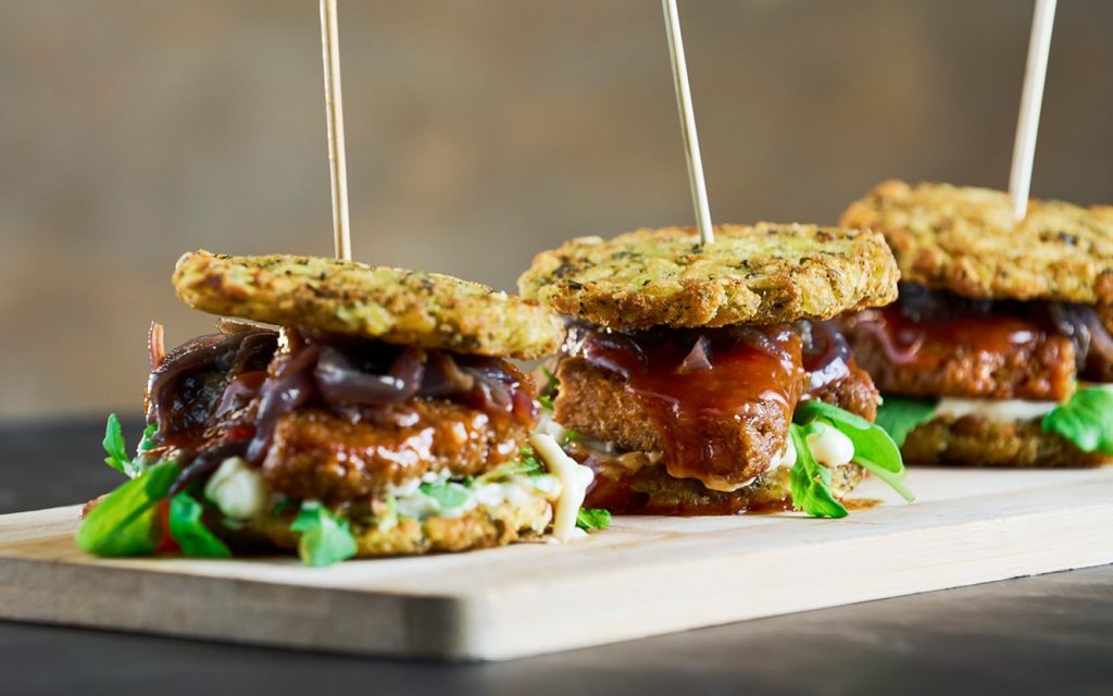 Vegansk rösti burger